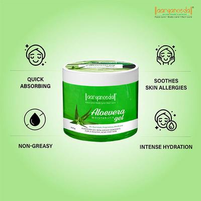 Aryanveda Natural Aloe Vera Gel 400 gm - Skin-Treatment