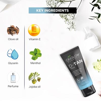 OxyGlow Herbals D-TAN Mask 50 g - Masks & Peels