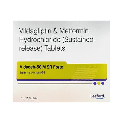 VIDADEB 50 M SR FORTE Tablet 15's - Diabetes-Ant