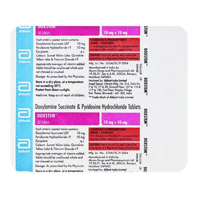 DOXSTEM Tablet 30's - Vomitting/Emesis-Ant