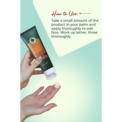 Organic Harvest Skin Lightening Face Wash - Organic Saffron & Sandalwood 100 gm - Face Wash & Cleansers