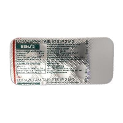 Benj 2mg Tablet 10'S - Anxiety-Anx