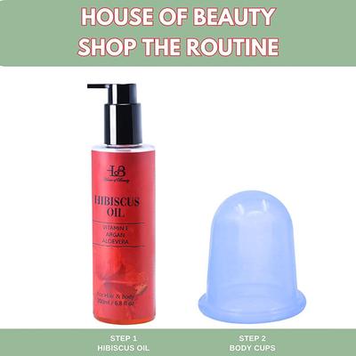 House of Beauty Body Cups Helps Toning Body By Reducing Stubborn Cellulite & Fat Tissues (3Pcs) 1's - Others