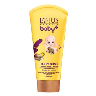 Lotus Herbals Baby+ Happy Bums Diaper Rash Creme 100 Gm - Rash Creams