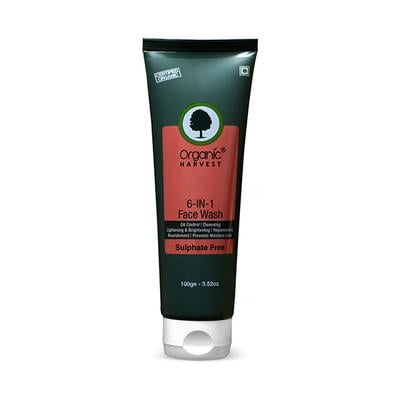 Organic Harvest 6 in 1 Face Wash 100 gm - Face Wash & Cleansers