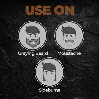 Beardo Beard Color Dark Brown Ammonia Free for Men 1's - Beard Colour