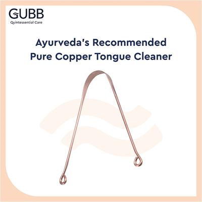 GUBB Copper Tongue Cleaner Round 30 gm - Floss & Tongue Cleaners