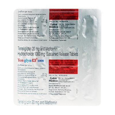 Tenglyn M 1000mg Tablet 15'S - Diabetes-Ant