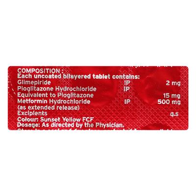 Ozomet Pg2 Tablet 15'S - Diabetes-Ant