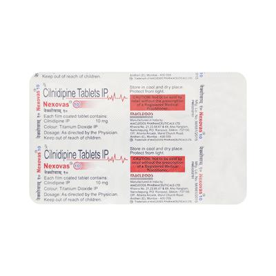 NEXOVAS 10 Tablet 15's - Hypertension-Cal