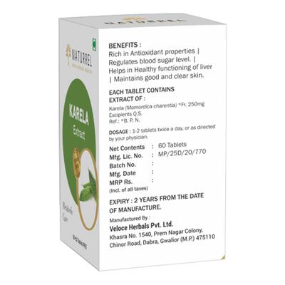 Naturrel Karela Extract Metabolic Care Tablet 50's + Free 10's - Digestive Care
