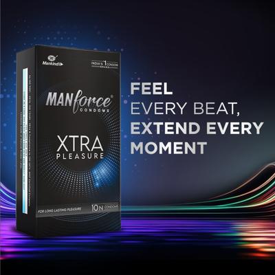 Manforce Xtra Pleasure Condoms 3's - Plain/Flavoured Condoms