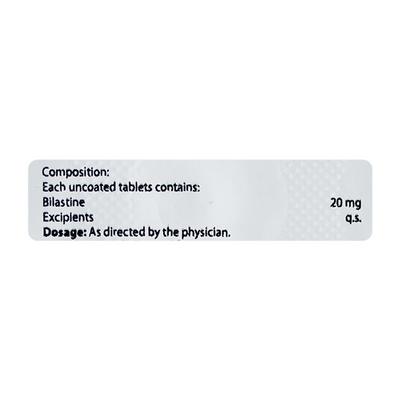BILAHASTA 20 Tablet 10's - Allergies-Ant