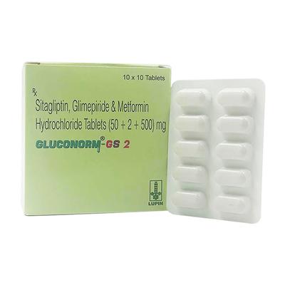 GLUCONORM GS 2 Tablet 10's - Diabetes-Ant