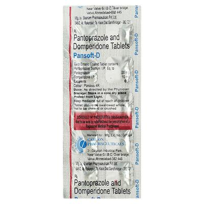 PANSOFT D Tablet 10's - Ulcer/Reflux/Flatulence-Aaa
