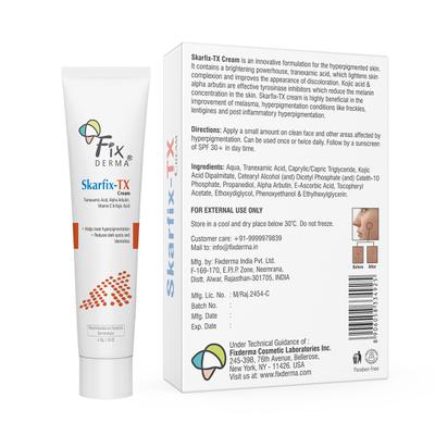 Fixderma Tranexamic Acid + 2% Kojic Acid + 1% Arbutin SKARFIX -TX Face Cream for Pigmentation 30 gm - Face Creams