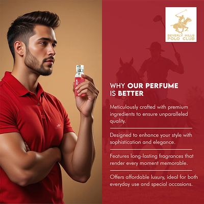 Beverly Hills Polo Club Sports No.1 Eau De Toilette For Men 50 ml - Men Perfumes (Edt/Edp)