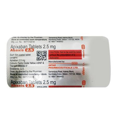 ABAXIS 2.5 Tablet 10's - Blood Clot-Ant