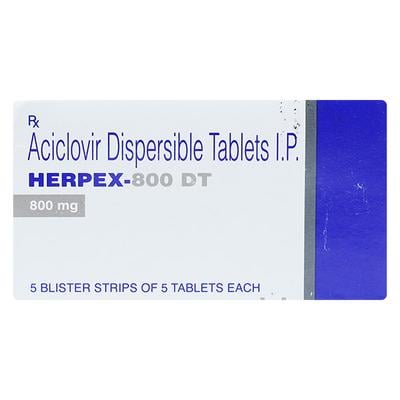 Herpex DT 800mg Tablet 5'S - Viral infections-Ant
