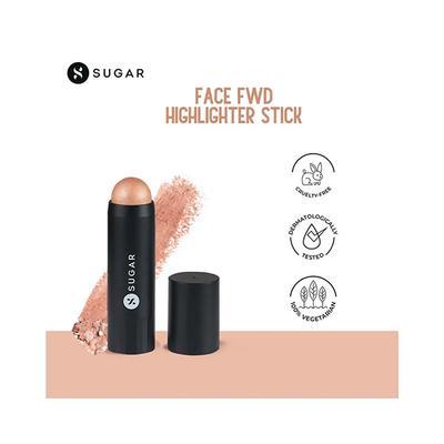 SUGAR Cosmetics Face Fwd Highlighter Stick - 03 Bronze Bellwether (Warm Gold) 7.5 gm - Highlighters & Illuminators