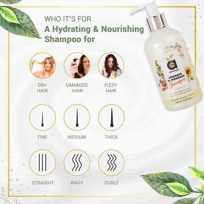 Anveya Hydrate & Nourish Shampoo & Hair Serum Combo 300 ml - Shampoos
