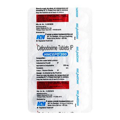 Hhcepo 200mg Tablet 10'S - Bacterial Infections-Cep