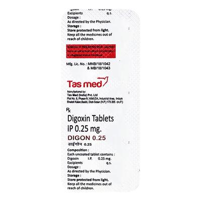 DIGON 0.25mg Tablet 10's - Heart Failure-Car