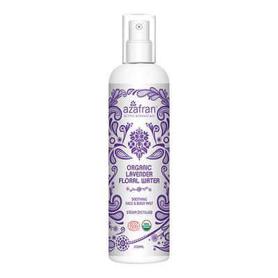 Azafran Organics Organic Lavender Floral Water 200 ml - Face Mists