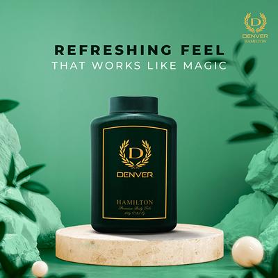 Denver Hamilton Premium Body Talc for Men 100 ml - Talcum Powders