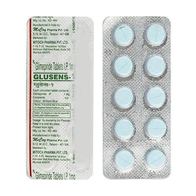Glusens 1mg Tablet 10'S - Diabetes-Ant