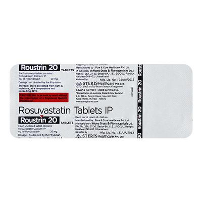 ROUSTRIN 20 Tablet 10's - High Cholesterol-Dys
