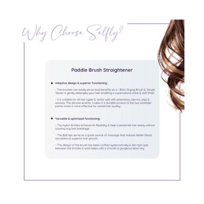 Sanfe Selfly Stunner Hair Straightening Paddle Brush 1's - Straighteners
