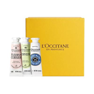 Loccitane Shea Butter, Cherry Blossom & Verveine Hand Cream Trio 1's - Bath Kits & Sets