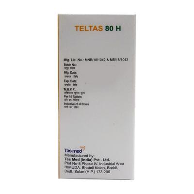 TELTAS 80 H Tablet 15's - Hypertension-Ang