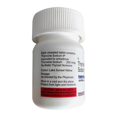 THYROX 200 Tablet 120's - Hypothyroidism