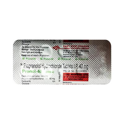 Pronol 40mg Tablet 10'S - Hypertension-Bet