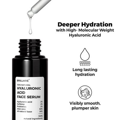 Brillare Hyaluronic Acid Face Serum For Dry, Ageing Skin 30 ml - Face Serum