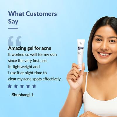 Fixderma Salyzap 2% Salicylic Acid Acne Spot Corrector Gel with 2% Niacinamide Pimple Remover (20ml) - Face Sunscreen