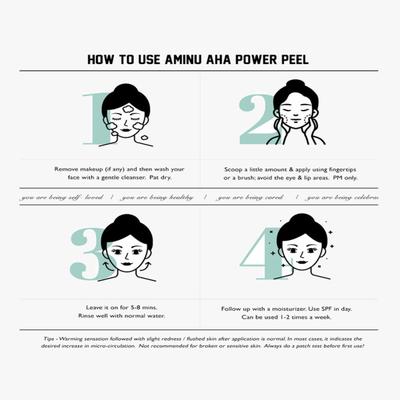 AMINU The instant facial - AHA Power Peel 50 gm - Masks & Peels