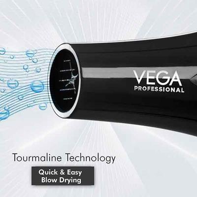 Vega Professional Pro Dry 2000 Watts Hair Dryer With Diffuser & Nozzle Attachments, (VPVHD-13) 1's - Hair Dryers