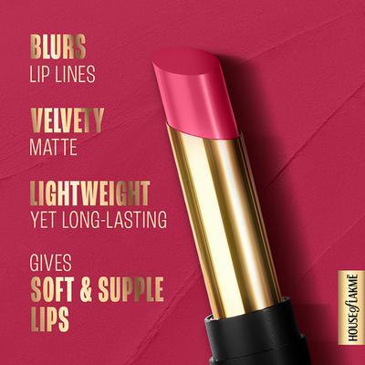Lakme Absolute Beyond Matte Lip 201 Pinkpower 3.4 gm - Lipsticks