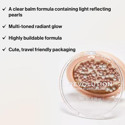 Makeup Revolution Bubble Balm Highlighter Icy Rose 7.5 gm - Highlighters & Illuminators