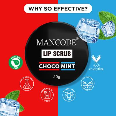 Mancode Lip Scrub 20 gm - Lip Scrubs