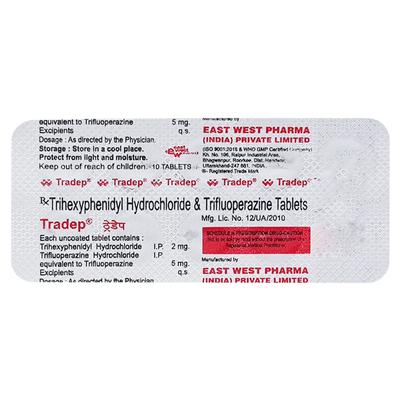 Tradep 5/2mg Tablet 10'S - Schizophrenia-Aps