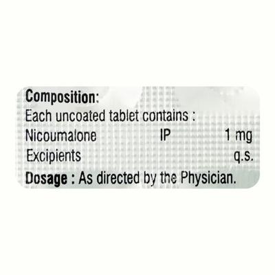 NICOMOL 1 Tablet 10's - Blood Clot-Ant