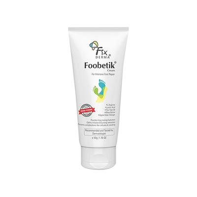 Fixderma Foobetik Cream, Foot cream, Heel Repair, for Calloused, or Chapped Skin, Paraben Free 50 gm - Night Cream