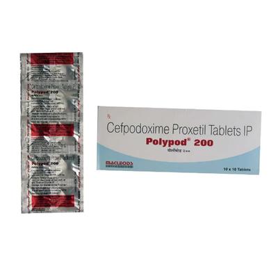 Polypod 200mg Tablet 10'S - Bacterial Infections-Cep