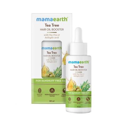 Mamaearth Tea Tree Hair Oil Booster with Tea Tree & Salicylic Acid for Dandrufffree Hair 30 ml - Hair Oils