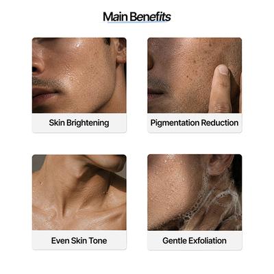 Mannlich 2% Kojic Acid Exfoliating Soap with Alpha Arbutin, Glycolic Acid & Activated Charcoal 2's - Soaps