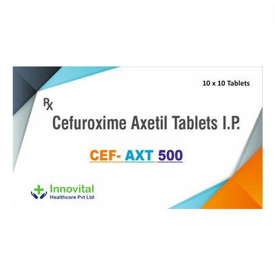 CEF AXT 500 Tablet 10's - Bacterial Infections-Cep